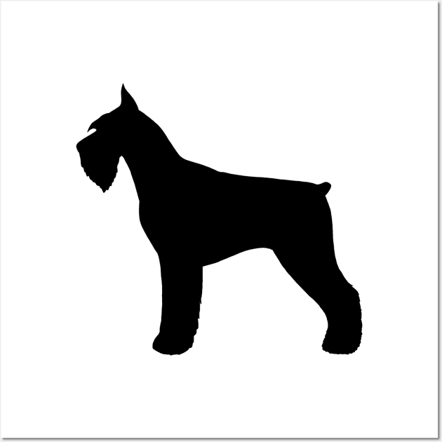 Giant Schnauzer Silhouette Wall Art by Coffee Squirrel